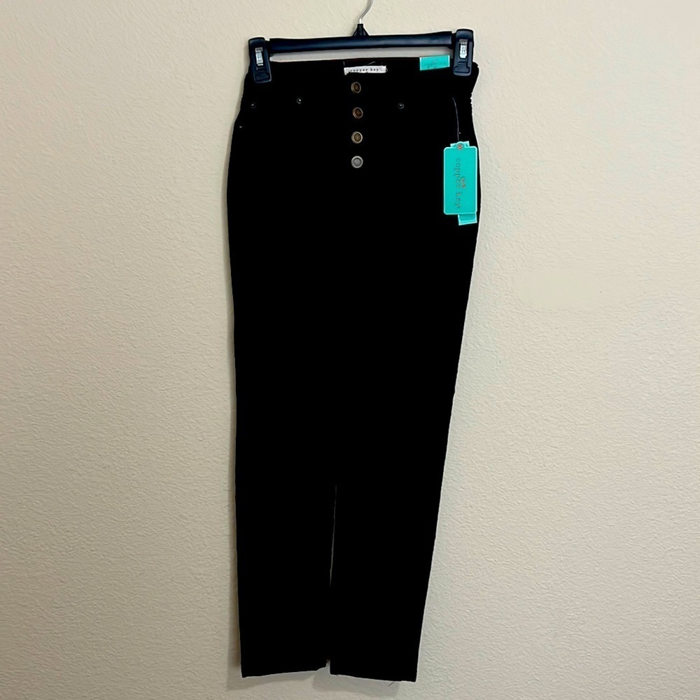 High Rise Copper Key black pants
